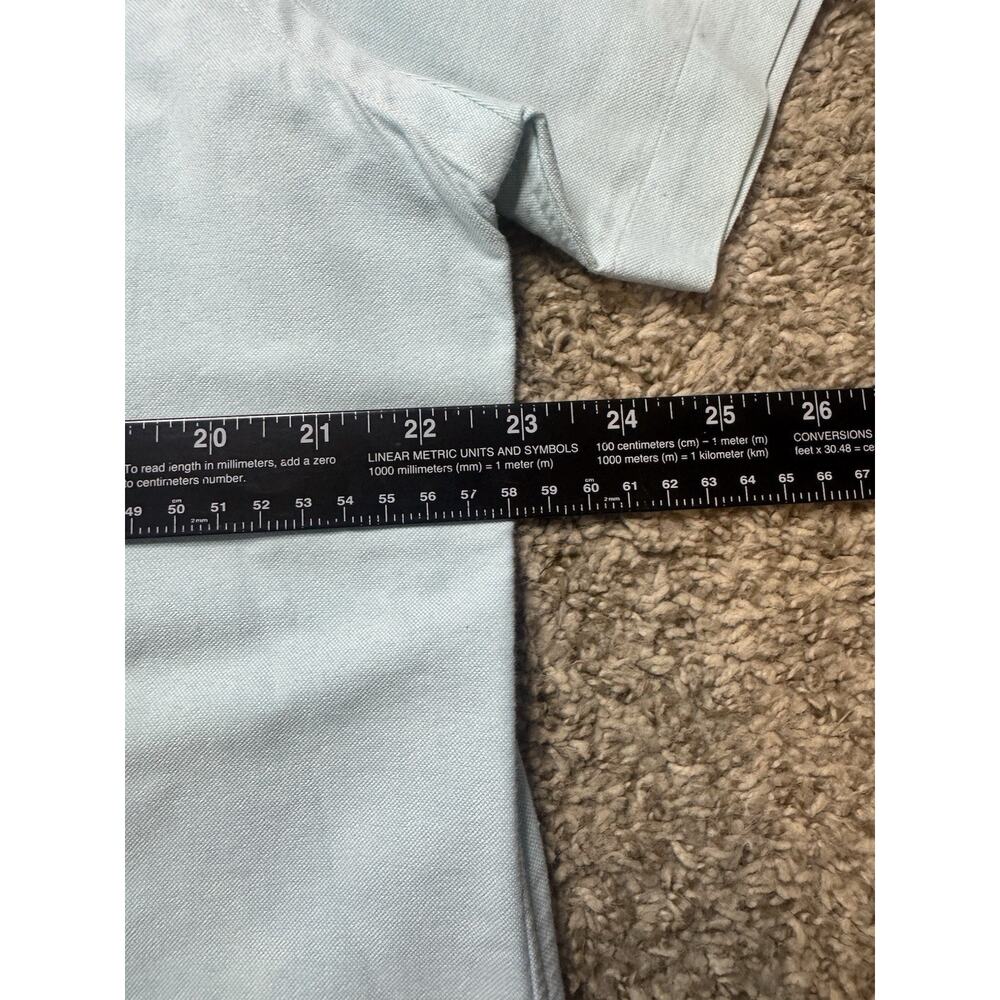 Polo Ralph Lauren Oxford Button Shirt Men’s LG Blue Pony Short Sleeve - Picture 9 of 10